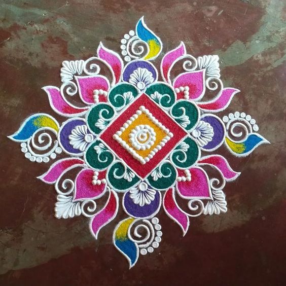 Traditional Rangoli Designs with Dots 7 4 Art of India